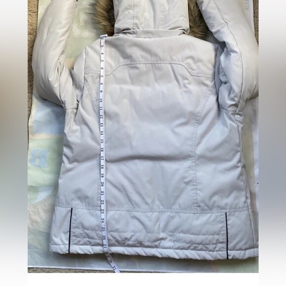 Alpine tek Fill Down Jackets Glacial Terrain Gear Winter Coat Hoodie Fur Trim - Picture 3 of 12